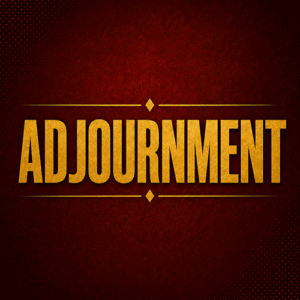 Adjournment